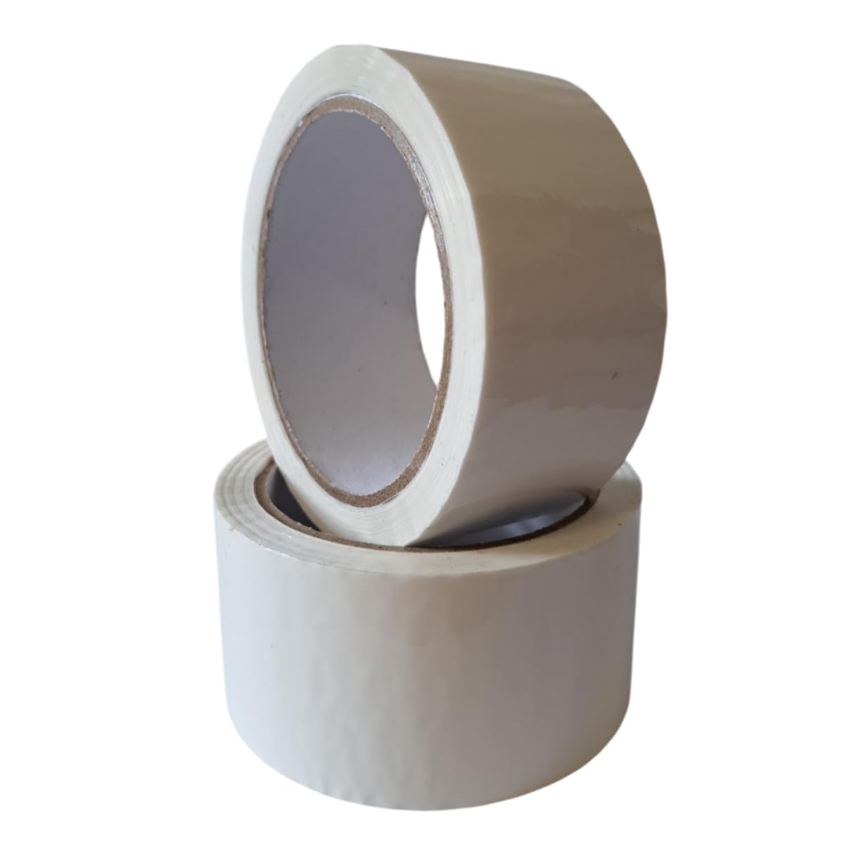 2 x White Coloured Packing Tapes 48mm x 66m – Strong Adhesive Packaging Tape for Boxes, Parcels & Cartons