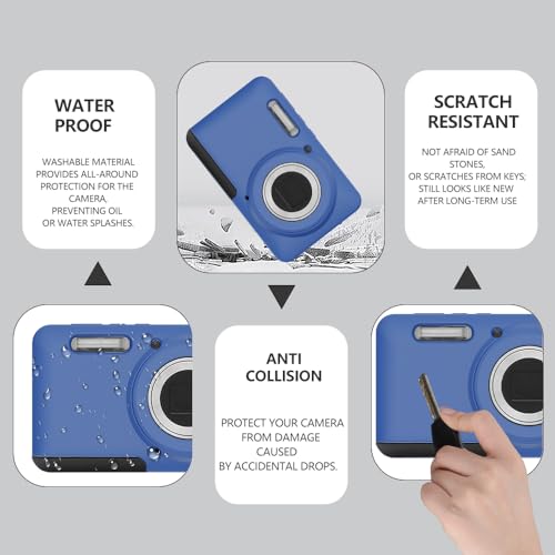 Funda de silicona para Kodak PIXPRO FZ55 color azul miniatura 4