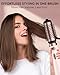 ANWA Rotating Hair Dryer Brush, 4-in-1 Hot Air Styler and Rotating Brush, Rotating Blow Dryer Brush with 2 Detachable Brushes(1.5