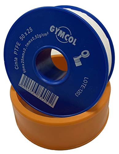 Unecol 8441 - Cinta teflon calidad rollo 50mx25mmx0,1mm