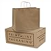 16x6x12" - 50 Pcs - Kraft Paper Shopping Bags, Paper Bags with Handles, Gift Bags, Brown Bags Bulk