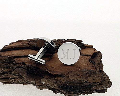 Personalized Custom Monogram Initial Cufflinks Cuff Links Stainless Steel Engraved Free #TOP1
