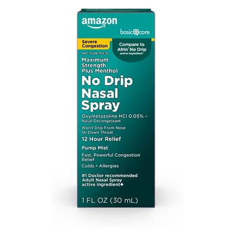 Amazon Basic Care Severe Congestion Nasal Spray Cover