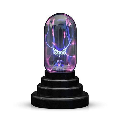 Preisvergleich Produktbild Womdee USB Plasma Ball Licht, Butterfly berührungsempfindliche Plasma-Lampe für Parteien, Dekorationen, Kinder, Schlafzimmer, Haus, Geschenke