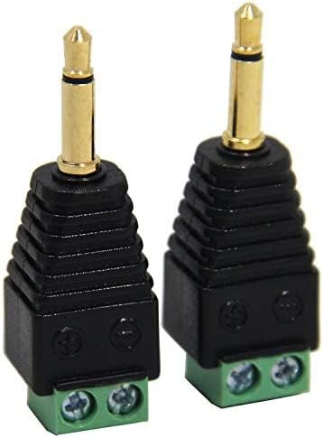2 Connettori Femmina 2.5 Mm A Vite - Adattatore Audio 4 Poli Per Stereo E AV - Foto 3