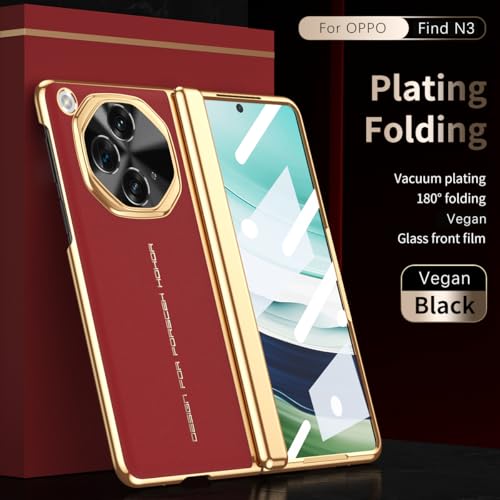 Protection charnière Oppo Find N3 coque cuir avec écran rigide - 3