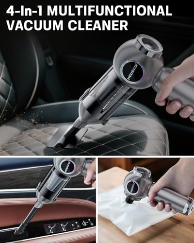houscly Cordless Car Vacuum — 25,000Pa, 40-Min Battery, 4-in-1 Design — view 4