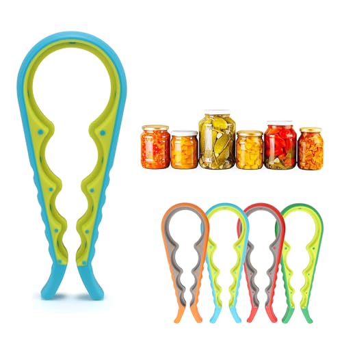Jar Opener, Bottle Openers Ring Pull Can Opener aid for weak Hands Arthritic Hands Can Opener for The Elderly & Children (Blue)