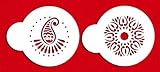 Designer Stencils C395 Mehndi Cookie Stencil Set, 2-Inch, Beige/Semi-Transparent