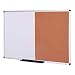 VIZ-PRO Magnetic Dry Erase Board and Cork Notice Board Combination, 36 X 24 Inches, Silver Aluminium Frame