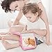 Fintie Baby Photo Album 4x6 Inch, 18 Photos My First Family Album Book with Soft Cloth Cover & Hook for Newborn/Toddlers/Kids/Baby Shower Memory Birthday Gifts, Raining Hearts