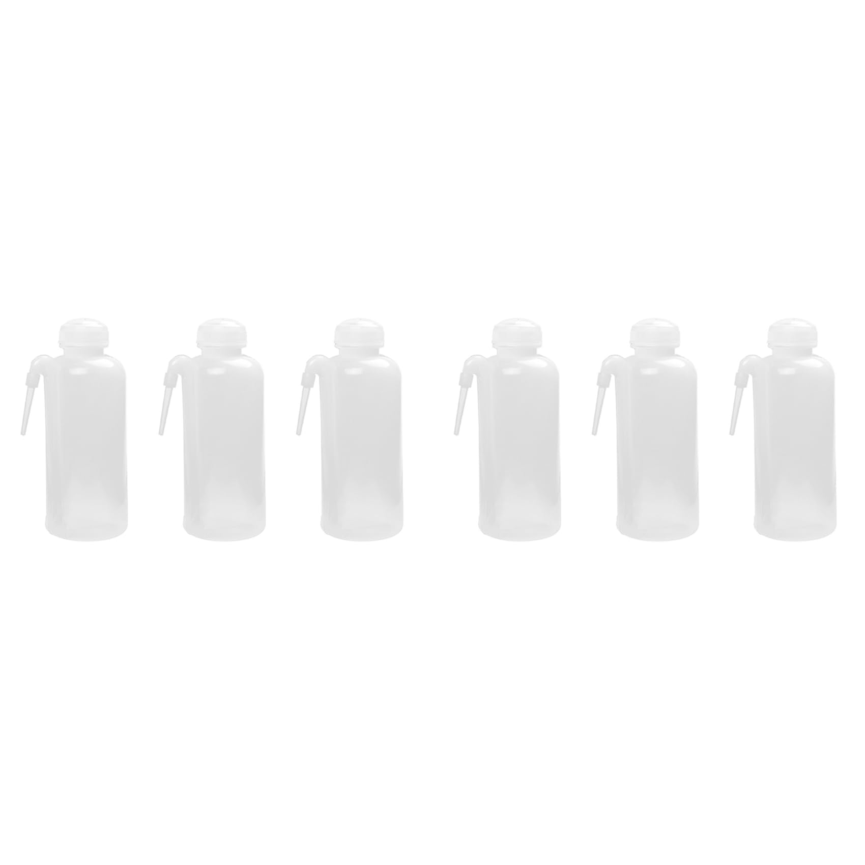 Hndhbfgrt 6X 500ml Plastic Wash Bottle Squeeze Dispensing Bottle