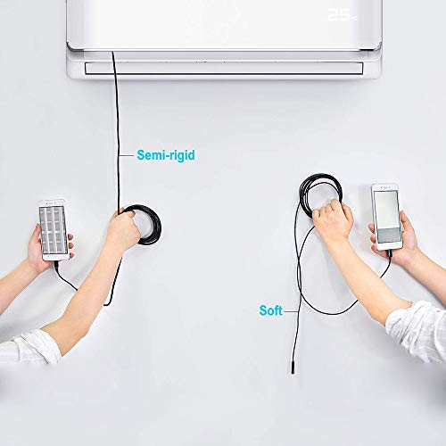 Keyohome USB Endoskop 5.5mm 3 in 1 2,0 Megapixel HD Endoskopkamera IP67 Wasserdicht Inspektionskamera mit 6 LED Starre… – Bild 8