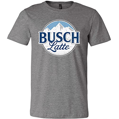 Brew City Beer Gear Busch Latte Logo Charcoal Grey Colorway T-Shirt Large