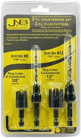 JNB Pro Wood Countersink Drill Bit Set 