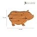 Totally Bamboo Pig Shaped Bamboo Wood Cutting Board and Charcuterie Board