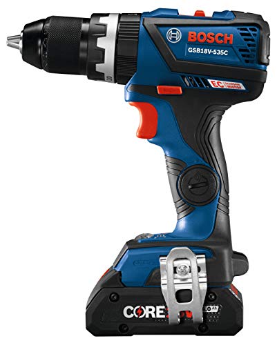 Bosch GSB18V-535CB15 18V EC Brushless Connected-Ready Compact Tough 1/2 In. Hammer Drill/Driver with (1) CORE18V 4.0 Ah Compact Battery