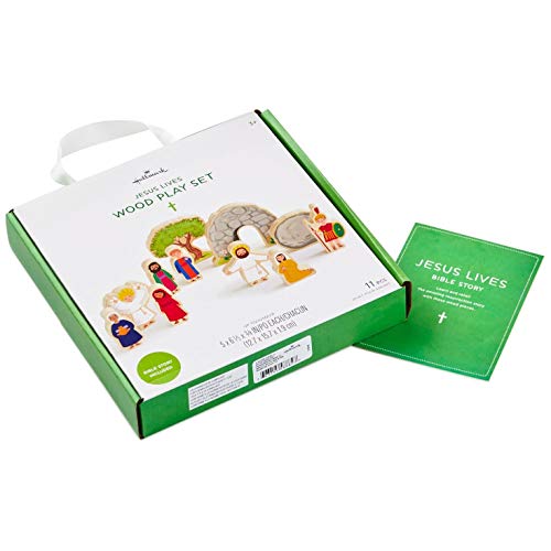 Hallmark Jesus Lives Wood Play Set Dolls & Pretend Play Religious - Thumbnail 3