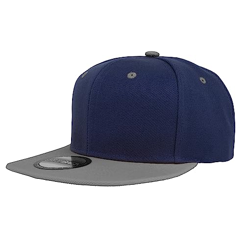 Image of Gelante Snapback Hats for Men - Flat Bill Brim Baseball Cap Hat - Plain Blank Adjustable