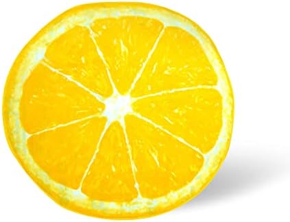 Lemon Slice Round Fleece Throw Blanket | 60 Inches
