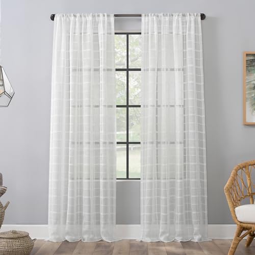 Clean Window Windowpane Painel de cortina transparente antipoeira e antipoeira para animais de estimação, 127 cm x 213 cm, branco