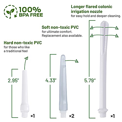 Image of TopQuaFocus 2Qt Silicone Enema Kit for Colon Cleaning, Reusable Home Coffee Enema Bag - 6.5ft Long Tube Clear Colon Cleanse Enemas Bag for Women & Man