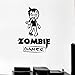 xingzhi Mode Enfants Chambre Sticker Zombie Gamer Jeux Vidéo Play Boy Teen Vinyle Autocollants Autocollant Home Decor 58 X 42 Cm
