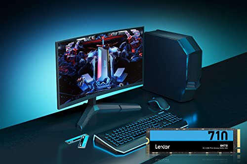 Image of Lexar NM710 1TB SSD, M.2 2280 PCIe Gen4x4 NVMe Internal SSD, Up to 5000MB /s Read, 4500MB /s Write, Internal Solid State Drive for PC, Laptop, and Gamers (LNM710X001T-RNNNG)