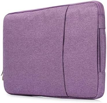 Nylon Sleeve Case Bag with Handle Strap Pockets for iPad Pro 12.9, iPad Pro 11, iPad Air 10.9 inch, Tab A9+, S9 FE+, S9 FE, S9+, S9, S7 FE, S7 Plus, S8, S8+, A8 10.5 (Purple)