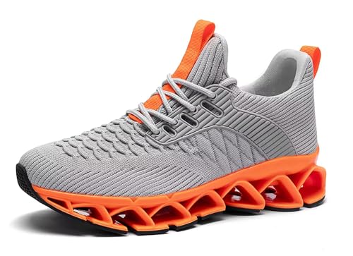 Image of Mens Slip on Walking Running Shoes Blade Tennis Casual Fashion Sneakers Comfort Non Slip Work Sport Athletic Trainer