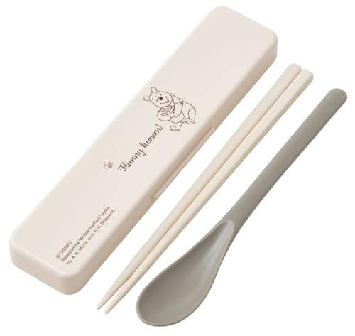 スケーター(Skater) コンビセット 箸 スプーン セット 18cm 日本製 ディズニー くまのプーさん シンプルロゴ CCS3SA-A