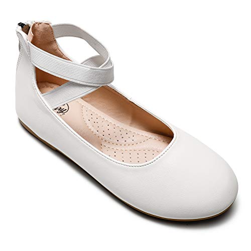 Trary Flats Shoes For Girls Rome White 04 #TOP27