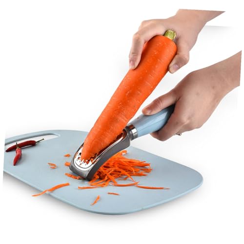 Gatuida Grattugia Multifunzione in Acciaio Resistente per Patate e Verdure Pelapatate Ergonomico Resistente alla Ruggine Utensile da Cucina Versatile