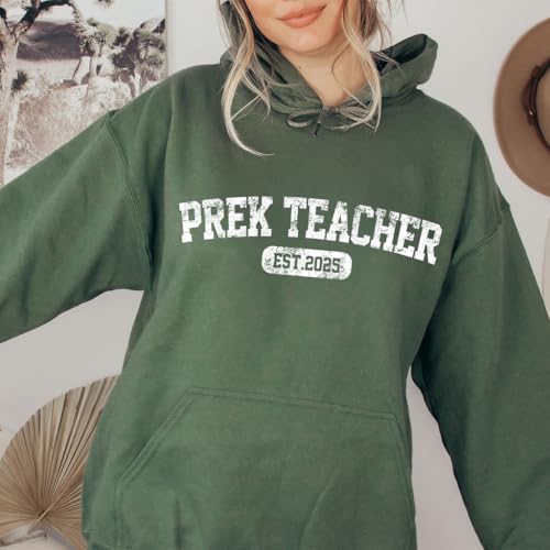 Custom Teacher Sweatshirt with Name, Gifts for Counselor, Principal, Librarian Gifts, Teacher Team Shirt, Kindergarten4