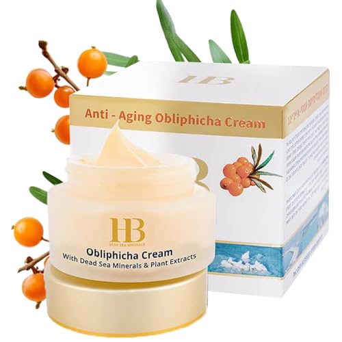 HB Dead Sea Minerals Obliphicha Crème anti-âge pour le visage - Crème raffermissante et hydratante pour le visage pour femme - Crème hydratante pour le visage et le visage pour femme - 50 ml