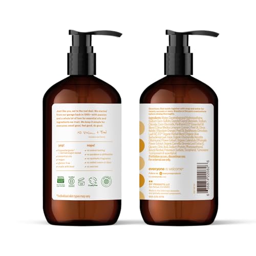 everyone for every body Everyone Liquid Hand Soap, 12.75 Ounce (Pack of 1), Meyer Lemon and Mandarin, made with Essential Oils for kitchen and bathroom