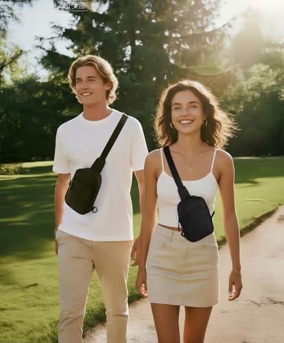 choliss small sling bag for women and men crossbody bags trendy fanny packs chest bag with extended strap