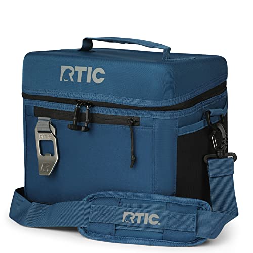 RTIC 15 Can Everyday Cooler, Soft Sided Portable Insulated Cooling for Lunch, Beach, Drink, Beverage, Travel, Camping, Picnic, for Men and Women, Navy