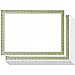 50 Pack Award Certificate Paper - Embellished Green & Gold Foil Border Blank Certificate Computer Paper for Recognition, Graduation Diploma, Schools, Employees - 8.5 x 11 Inches - 50 Count