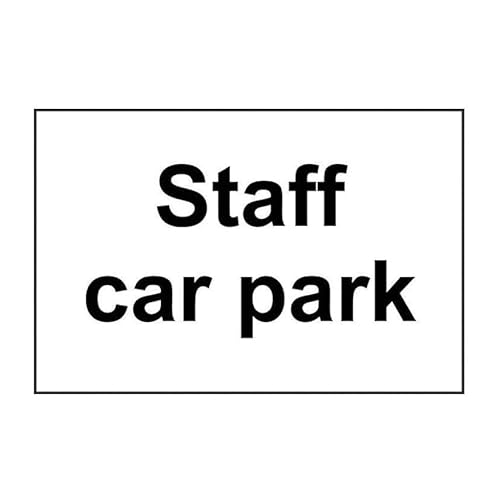 Tin sign vintage STAFF CAR PARK Plaque Poster for Bar Pub Beer Home Garage Man Cave Wall Decor 12x8 Inch