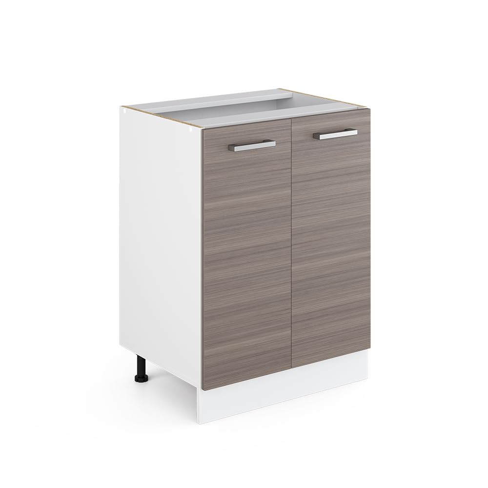 Vicco Kitchen base cabinet Raul, Noble gray, 60 cm without worktop, for flexible combination within modular kitchen systems โ image 1