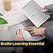 EliteSign Braille Alphabet & Words Board with Sturdy Raised Dots, Braille Learning Tool for Braille Beginners (Patent Pending)