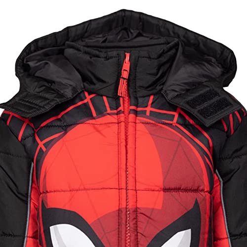 Image of Marvel Hooded Zip-Up Puffer Jacket Toddler to Big Kid