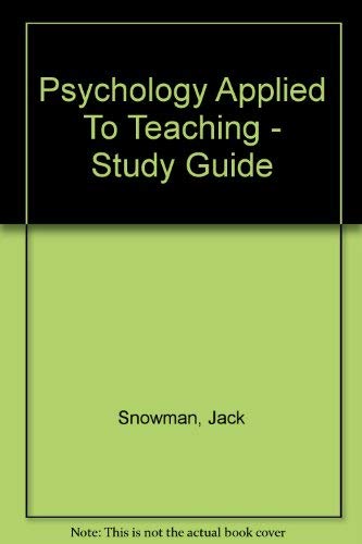 Psychology Applied To Teaching - Study Guide 0618192670 Book Cover