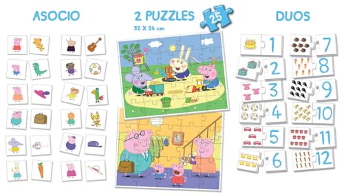 Educa Classico Puzzle - 16229-Superpack-Peppa Pig - 2