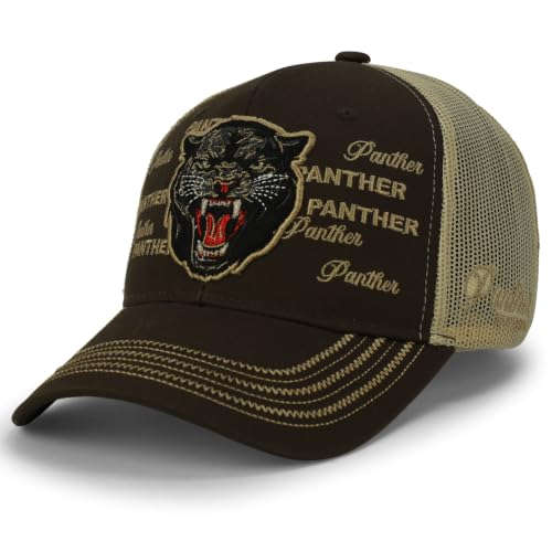 Image of Trendy Apparel Shop Animal Design Square Embroidered Snapback Trucker Cap