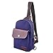 Canvas Sling Bag, Qcute Outdoor Sports Casual Chest Bags Satchel Shoulder Backpack for Men Women (Sapphire)