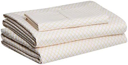 Amazon Basics Microfiber Sheet Set - Twin, Bright White
