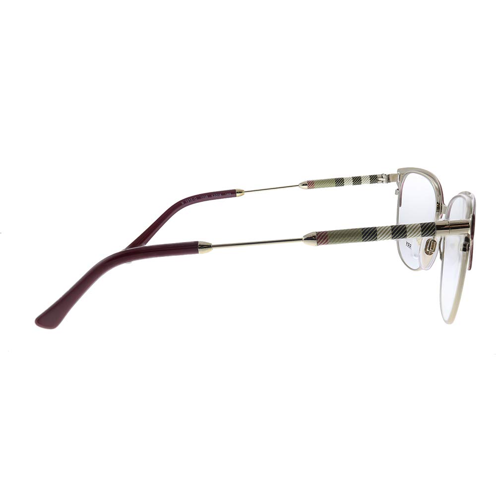 Burberrywomens Be1313q Eyeglasses Bordeaux Light Gold 53mm