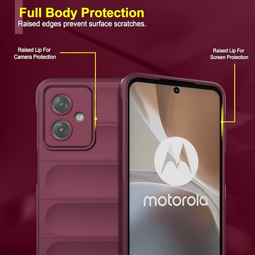 Image of amazon basics Back Case Cover for Moto G64 5G (Silicone Magic-Plum)